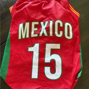 X small Red Mexico Basketball Jersey
